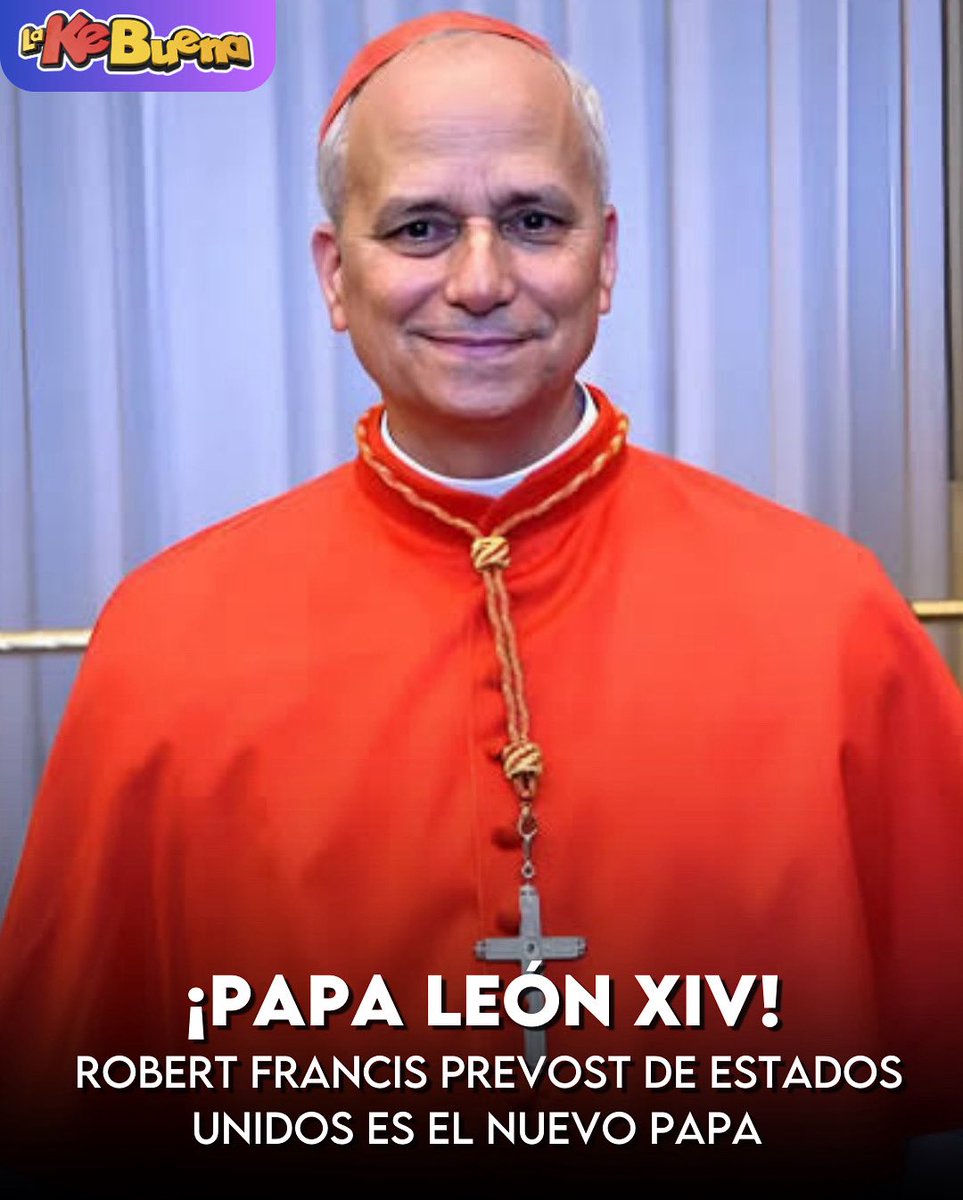 ¡HABEMUS PAPAM! 

A la edad de 69 años Robert Francis Prevost originario de Estados Unidos es el nuevo papa y será nombrado como “León XlV”.

#habemuspapam