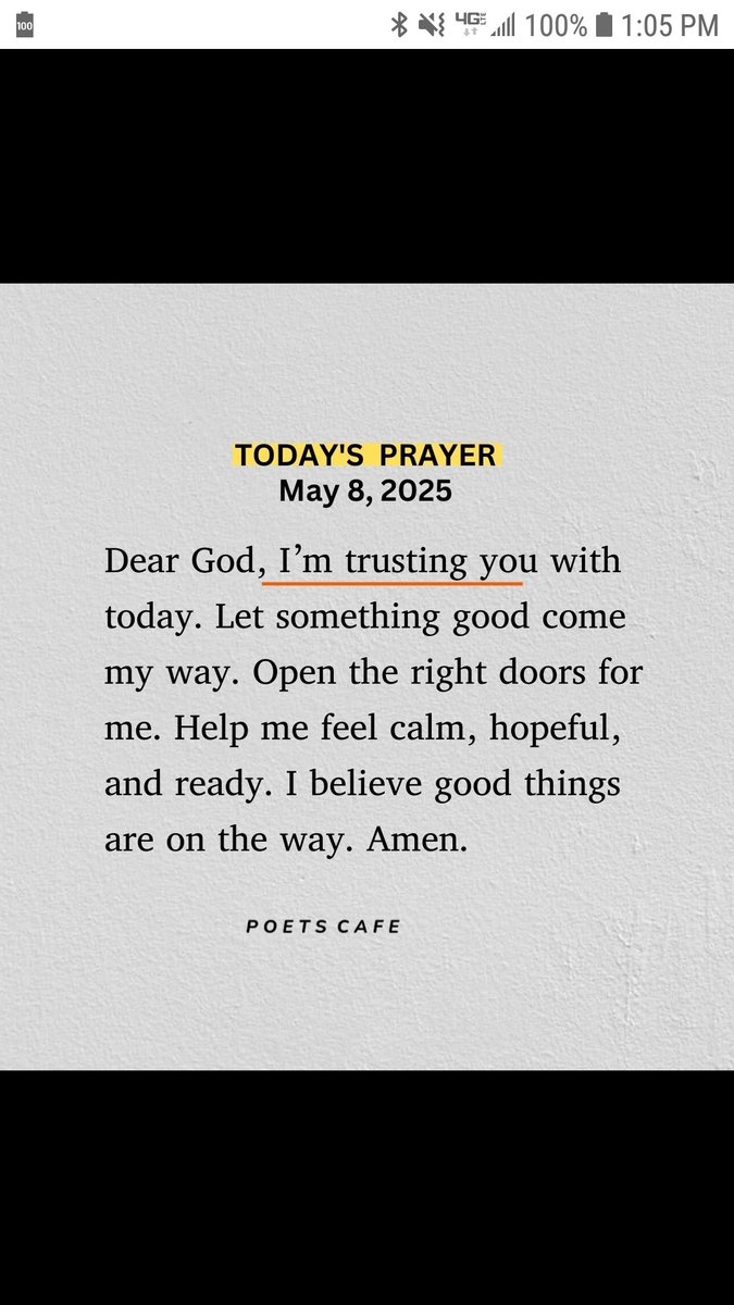 AMEN!!!! GOD, PLEASE CONTINUE TO BLESS ME WITH GOOD THINGS TO COME IN MY LIFE!!!!