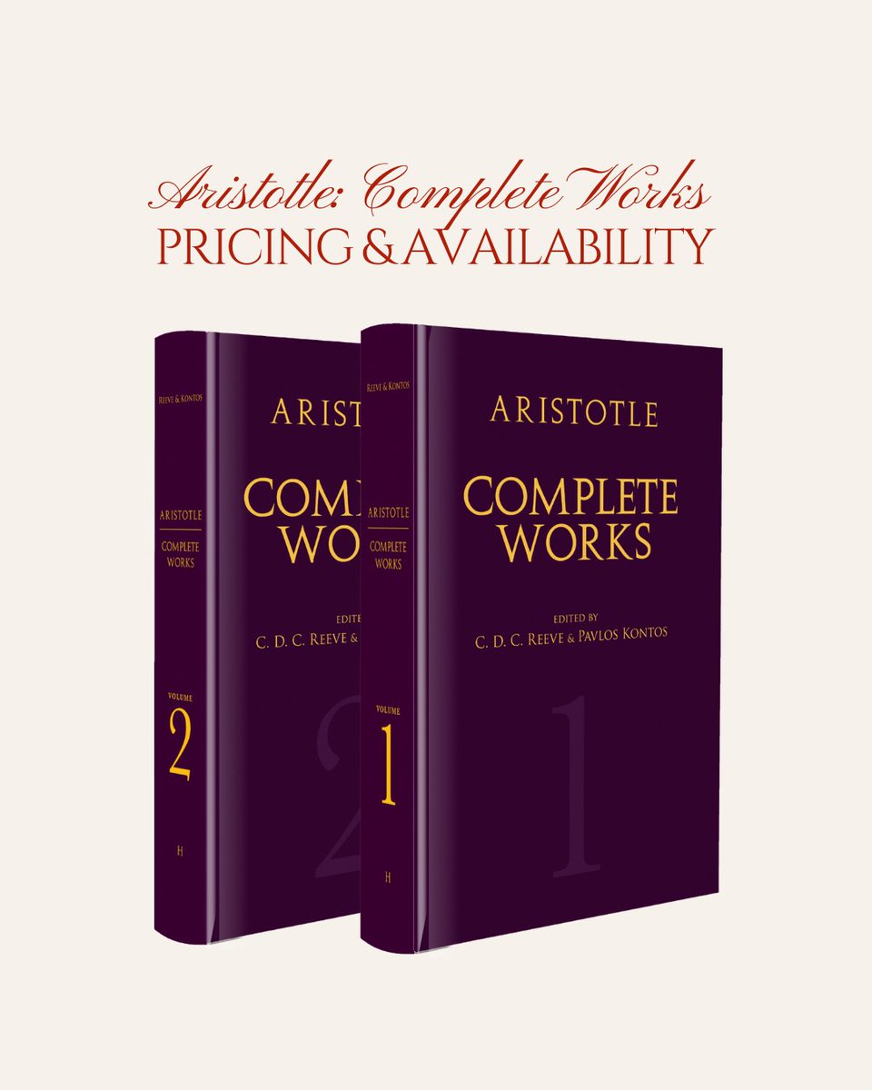 We are excited to share that Aristotle: Complete Works will be offered in two different physical formats: a boxed and unboxed set! 

Open this 🧵 to learn more: