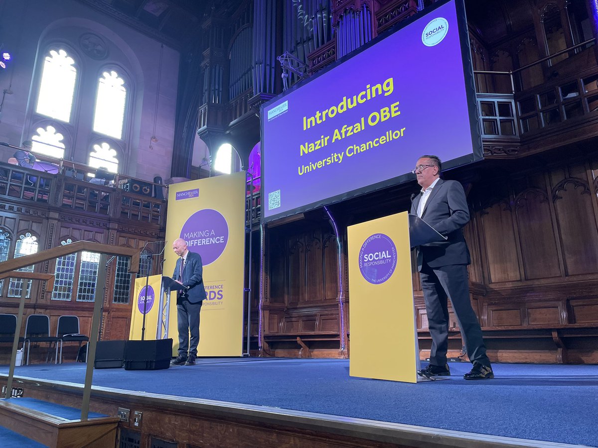 #MaDAwards <a href="/OfficialUoM/">The University of Manchester</a> Making A Difference Awards starting- celebrating our amazing community with <a href="/julianskyrme/">dr julian skyrme</a> <a href="/nazirafzal/">nazir afzal</a> - best feel good evening of our packed event calendar!