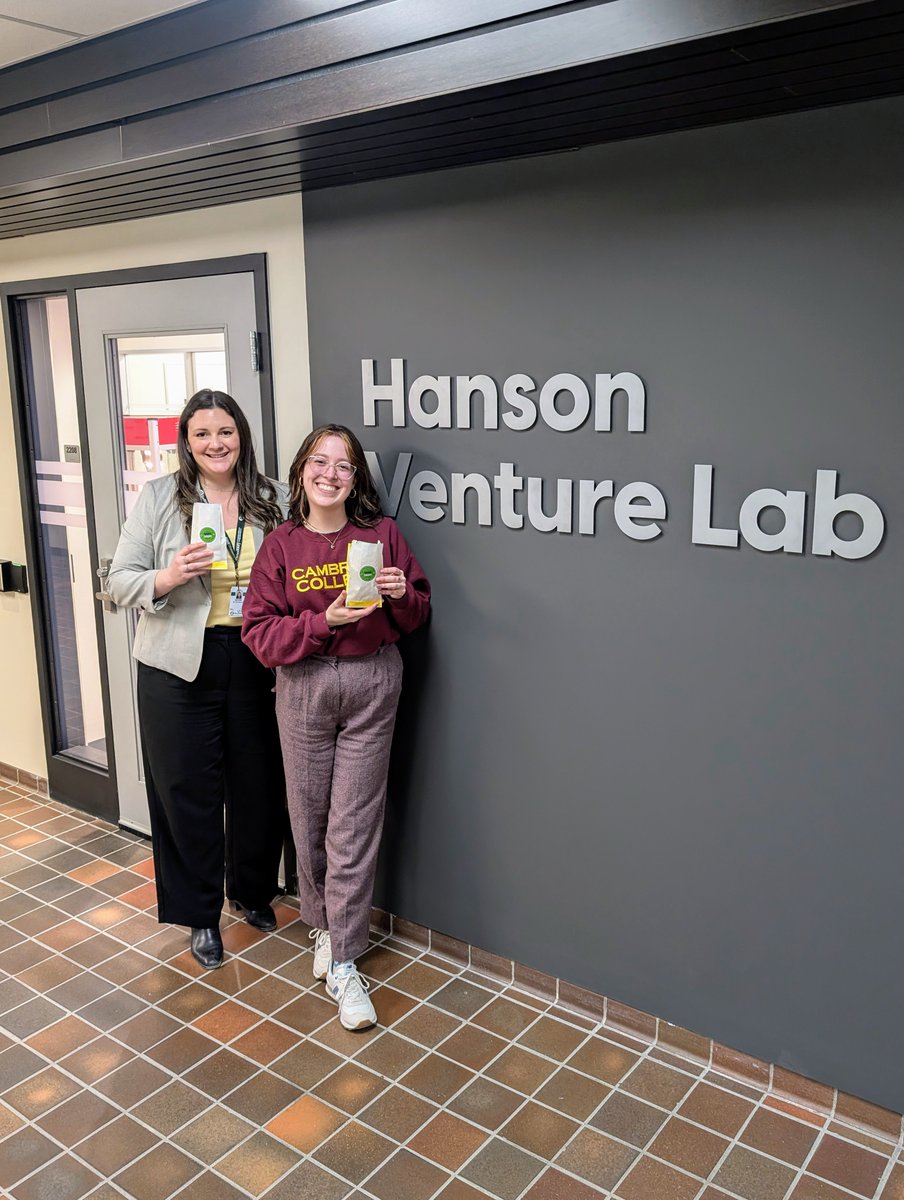 Happening now in Cambrian's Hanson Venture Lab!
Got a business idea? 💡 Come learn how the Regional Business Centre’s Summer Business Program can help you earn money this summer.

✅ Learn about this opportunity
🍿 Enjoy some free popcorn!

Don’t miss out - swing by anytime today