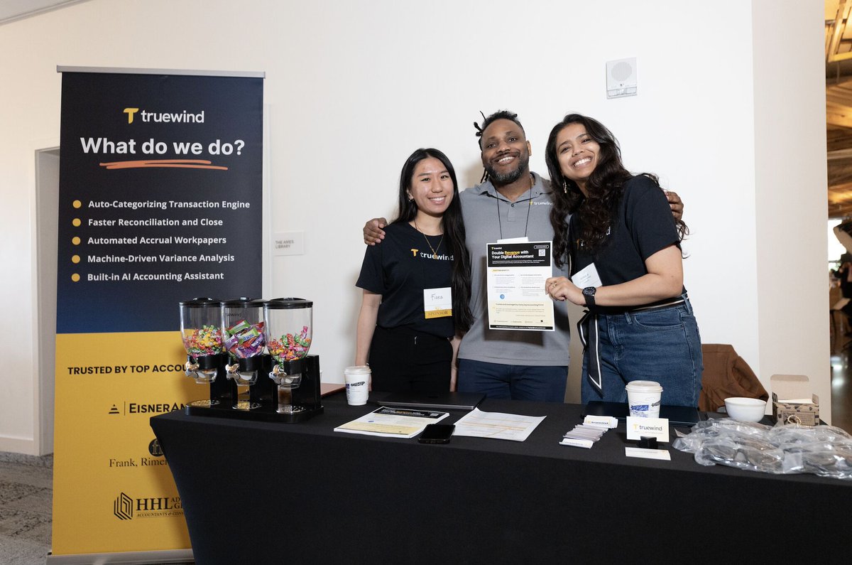 Proud that <a href="/truewindai/">Truewind</a> co-sponsored Elevate 2025.

The event’s focus: supporting women in accounting and building a stronger, more inclusive profession.

Fiona, Anthony and Komala met with everyone from accounting students to leaders reshaping the industry.

Those