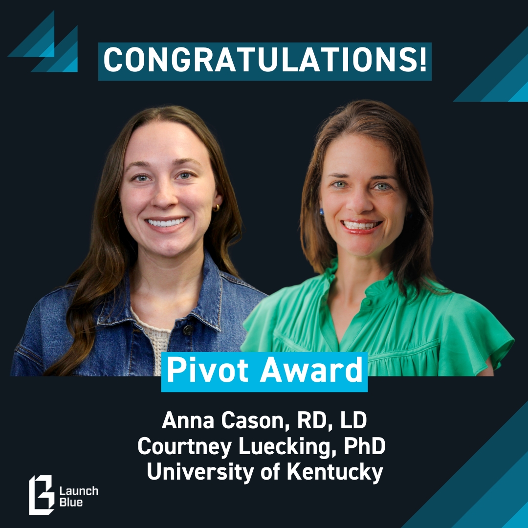 Congratulations to our Pivot Award winner: Courtney Luecking and Anna Cason. Courtney and Anna are graduates of our recent UAccel Quick Start + I-Corps program.