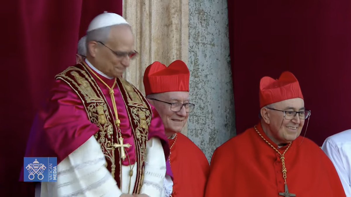 CatholicSat's tweet image. Pope Leo XIV crying