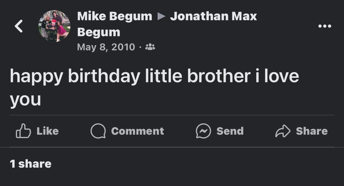 Happy I’m able to look at this whenever my birthday comes around. Growing up, my parents would usually combine our birthdays since they were so close. When I was a kid I would be all upset cause I wanted my own. Now I just wish it kept happening. Miss and love you <a href="/Brolylegs/">BrolyFNLegs</a>