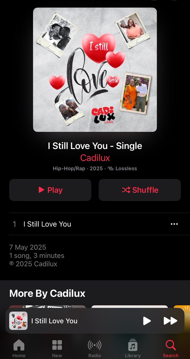 Hey fam !!! I’ve been in the kitchen cooking up a chicken you can listen to 😆😆😆 hehe ! Check out my latest audio “I still Love you”, a beautiful love song. It’s now available on all music steaming platforms. You’ll love it 🌟 #stayblessed #cadiluxmusic
