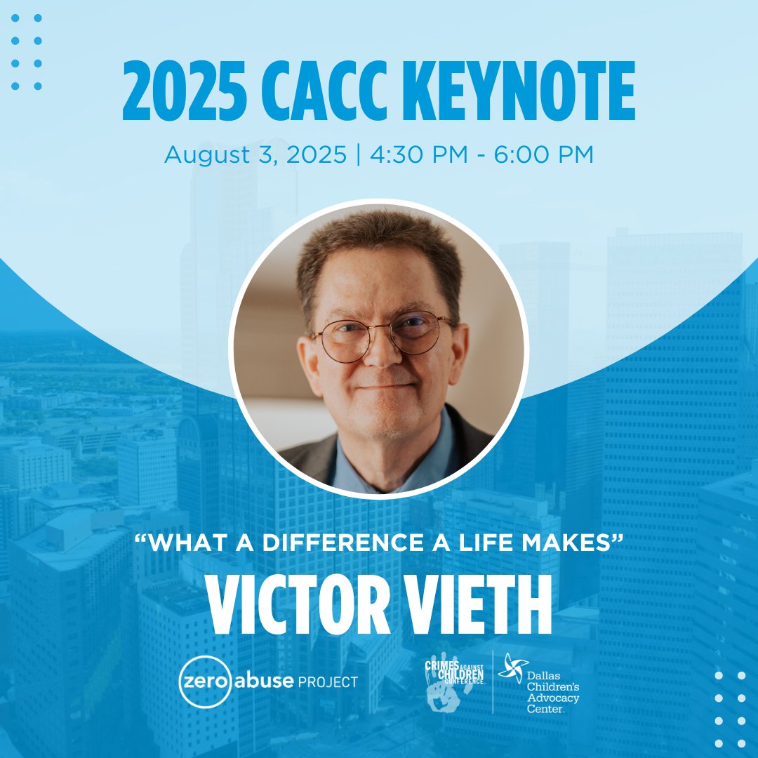 Zero Abuse Project (@zeroabuseproj) on Twitter photo <a href="/ZeroAbuseProj/">Zero Abuse Project</a> CPO and Director of our Center for Faith & Child Protection, Victor Vieth, will be the keynote speaker at this year's Crimes Against Children Conference on August 3rd! Register at cacconference.org/registration/, and learn more about CFCP at zeroabuseproject.org/cfcp <a href="/ZeroAbuseProj/">Zero Abuse Project</a> CPO and Director of our Center for Faith & Child Protection, Victor Vieth, will be the keynote speaker at this year's Crimes Against Children Conference on August 3rd! Register at cacconference.org/registration/, and learn more about CFCP at zeroabuseproject.org/cfcp