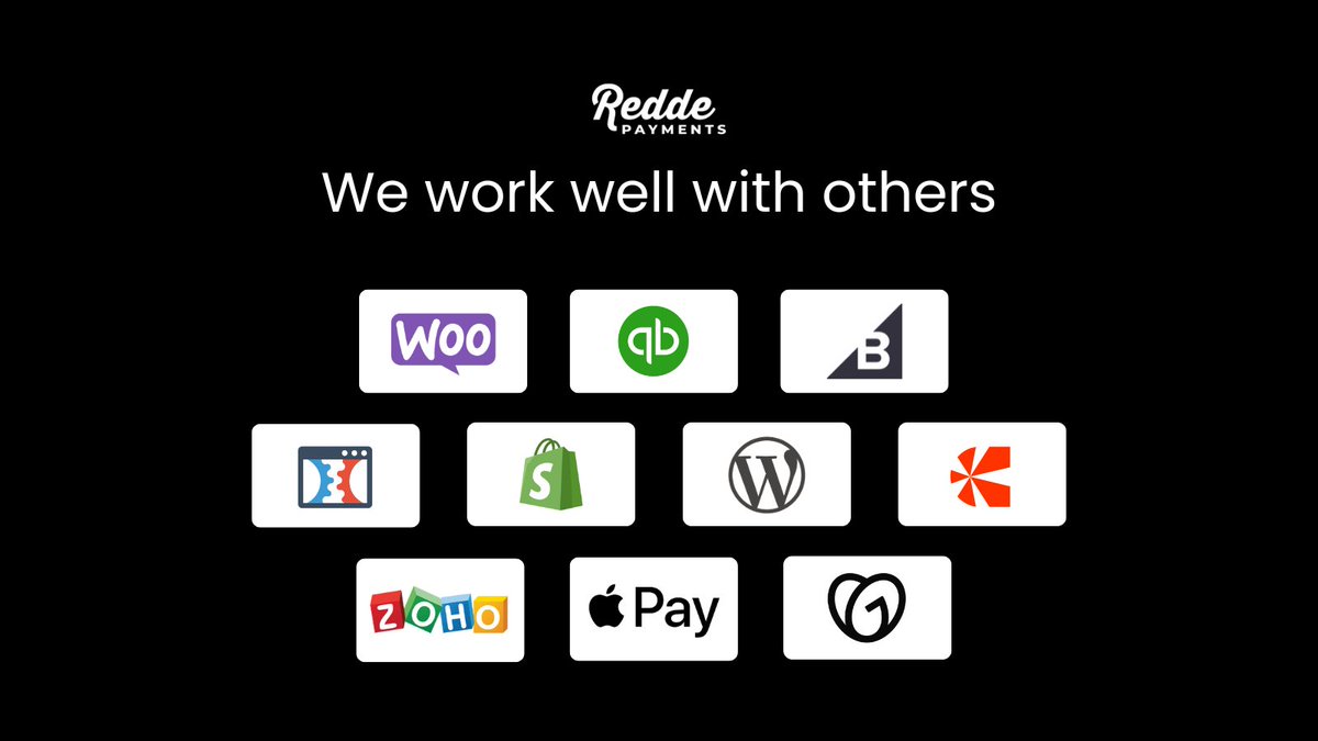 ReddePayments's tweet image. We work well with others. 😉💻 From eCommerce to POS systems, Redde integrates smoothly with the tools you already use... and yes, there are even more integrations beyond what’s listed. Start accepting payments the RIGHT way. 

#ReddePayments #SeamlessSetup #BusinessMadeEasy