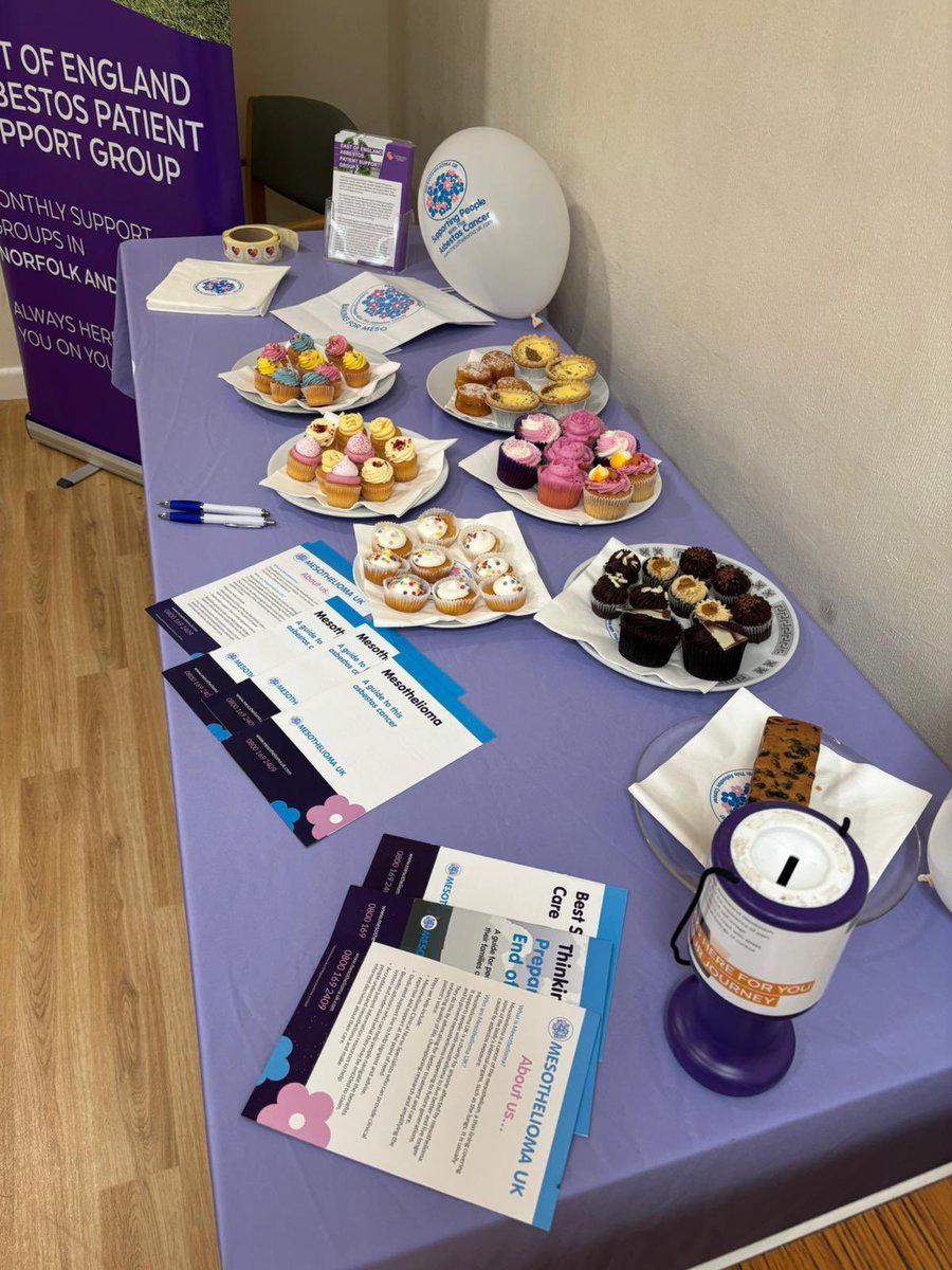 East of England Asbestos Patient Support Group (@eeasbestos) on Twitter photo Brilliant to see everyone enjoying the cakes at our Muffins for Meso bake sale today <a href="/EEAsbestos/">East of England Asbestos Patient Support Group</a> #BuryStEdmunds with proceeds raised for <a href="/Mesouk/">Mesothelioma UK</a> ππΈπ° thanks to all who supported! We raised a fantastic Β£186.50 for the national charity π₯°
#MuffinsForMeso #Mesothelioma Brilliant to see everyone enjoying the cakes at our Muffins for Meso bake sale today <a href="/EEAsbestos/">East of England Asbestos Patient Support Group</a> #BuryStEdmunds with proceeds raised for <a href="/Mesouk/">Mesothelioma UK</a> ππΈπ° thanks to all who supported! We raised a fantastic Β£186.50 for the national charity π₯°
#MuffinsForMeso #Mesothelioma