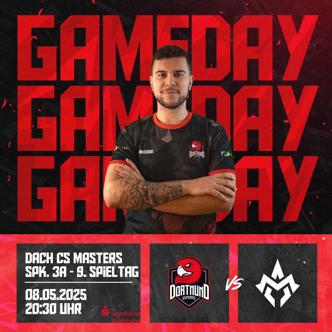 Dortmund eSports (@dortmundesports) on Twitter photo Heute steht der letzte Spieltag für unser CS2 Team an. Die Saison lief leider nicht optimal, aber wir geben trotzdem nochmal alles 🤝🏻
Cast: twitch.tv/dortmundesports
Line-Up:
<a href="/a_grooo/">gro | Alex Gromov</a>
<a href="/Nitschu_/">Nitschu</a>
<a href="/neunard99/">Neunard</a>
<a href="/screayx_CS/">screayx_CS</a>
<a href="/TouiCS2/">Toui</a>
#DortmundEsports #CS2 <a href="/dachcs/">DACH CS Masters</a> Heute steht der letzte Spieltag für unser CS2 Team an. Die Saison lief leider nicht optimal, aber wir geben trotzdem nochmal alles 🤝🏻
Cast: twitch.tv/dortmundesports
Line-Up:
<a href="/a_grooo/">gro | Alex Gromov</a>
<a href="/Nitschu_/">Nitschu</a>
<a href="/neunard99/">Neunard</a>
<a href="/screayx_CS/">screayx_CS</a>
<a href="/TouiCS2/">Toui</a>
#DortmundEsports #CS2 <a href="/dachcs/">DACH CS Masters</a>