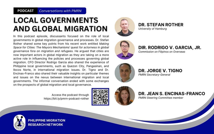 Very much enjoyed this informal and wide-ranging conversation on #cities and #migration governance with dear colleagues during my stay in Manila this spring:
youtube.com/watch?v=didUMT…