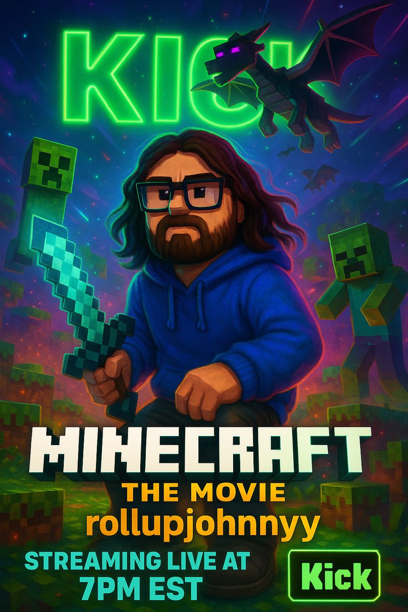 Minecraft Movie Stream Tonight Pull Up On Kick At 7pm EST kick.com/rollupjohnnyy
#KickStreaming #KickStreamers #Minecraft #MinecraftMovie