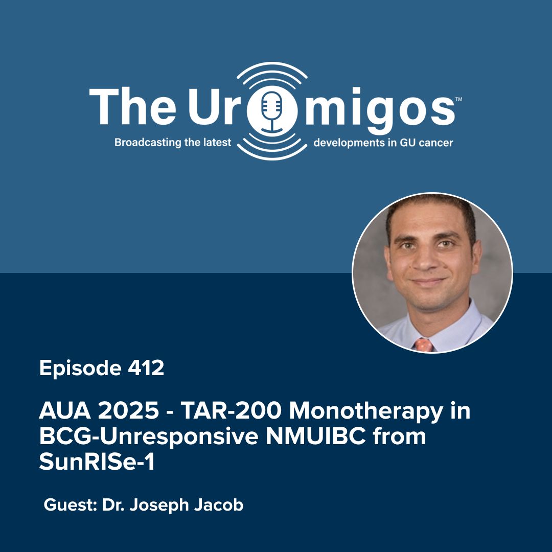 🚨 New episode alert! Joe Jacob joins the show to discuss the longer-term follow up of this cohort from SunRISe-1. We discuss definitions of CR and regulatory issues around drug approval in this space as well.

🎙️ GU Oncology Now: buff.ly/N5cAT6F
 🍎 Apple Podcasts: