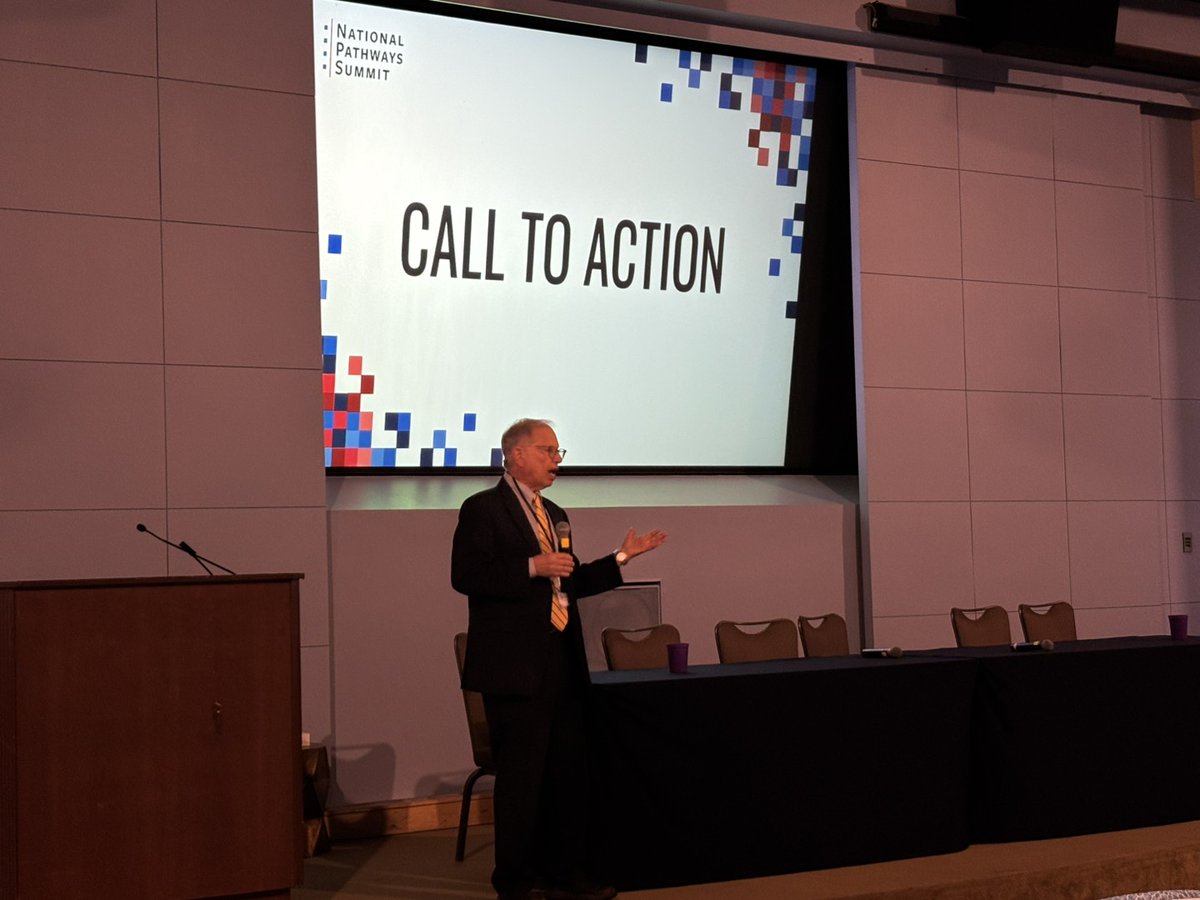 "This is the opportunity for all of us to make the things we'd like to see happen for #education and #career pathways." - Closing remarks from Summit Chair <a href="/StanLitow/">Stanley Litow</a> as he wraps up the #NationalPathwaysSummit.