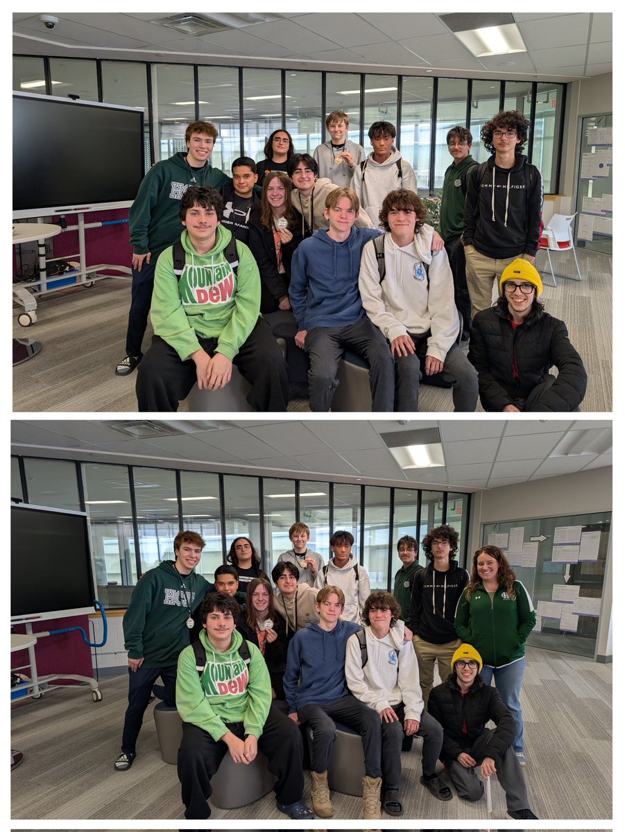 SilvaSonja's tweet image. Congratulations to the @HolyCrossCSS Coding Team on a very successful 3rd competition!
In 1st place: Christian, Juha and Lincoln
In 2nd place: Matteo, Rafael, Ethan and Luke
@alcdsb #codingTeam #competitions