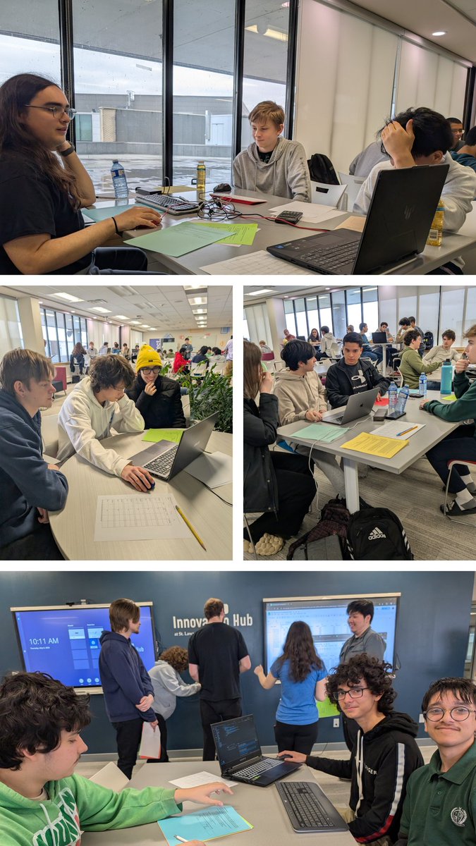 SilvaSonja's tweet image. Congratulations to the @HolyCrossCSS Coding Team on a very successful 3rd competition!
In 1st place: Christian, Juha and Lincoln
In 2nd place: Matteo, Rafael, Ethan and Luke
@alcdsb #codingTeam #competitions