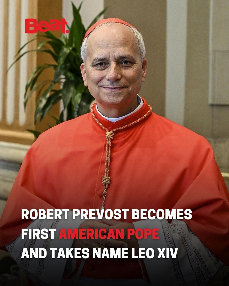 beat102103's tweet image. 🚨 The new pope has been revealed as Robert Francis Prevost from America. He will take the Papal name: Leo the 14th.

#BeatNews