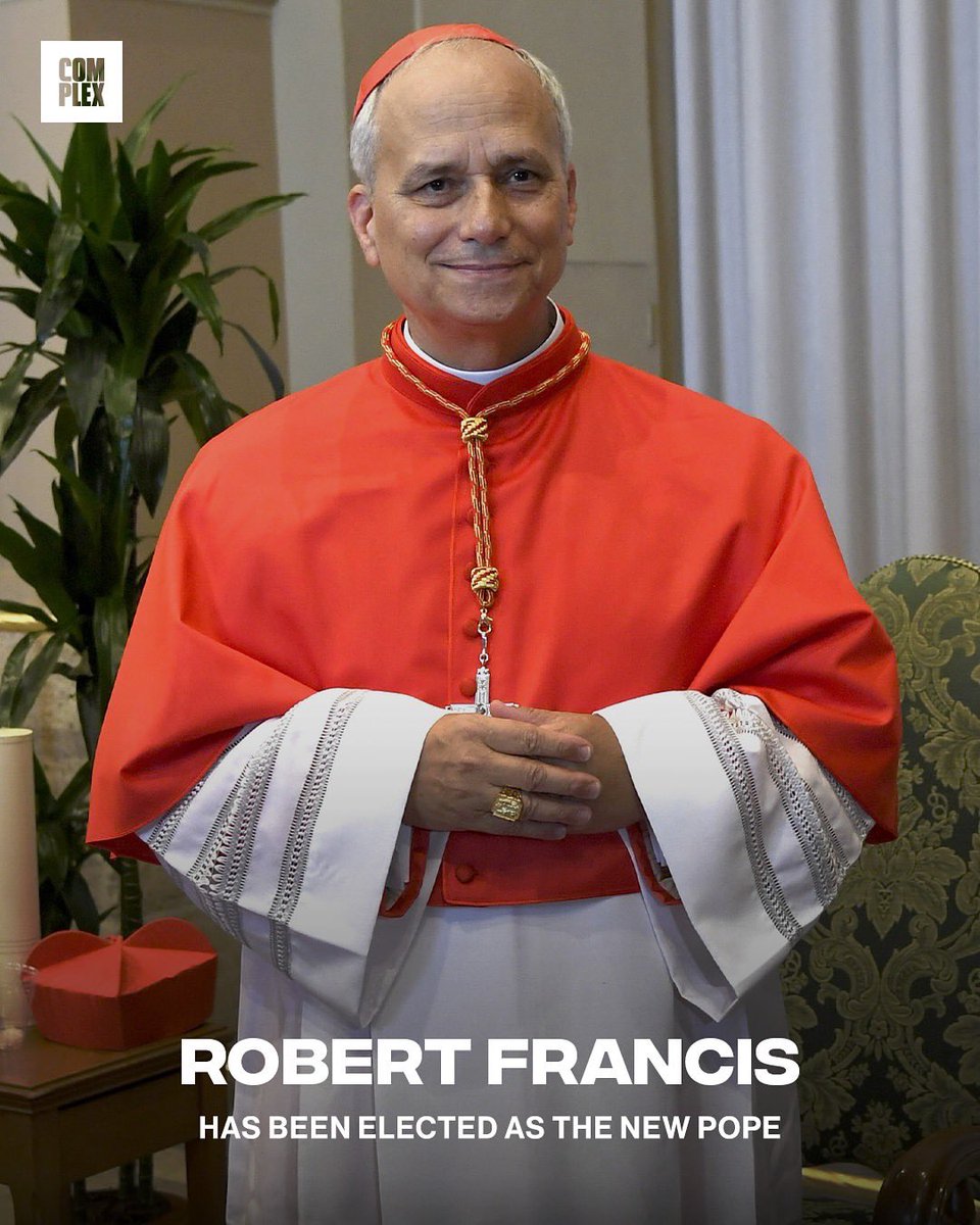 BREAKING: Robert Francis Prevost from the U.S. (Chicago born) has been elected as the 267th Pope.

The Cardinals gathered in the Vatican’s Sistine Chapel have elected Cardinal Robert Francis Prevost as the 267th Pope, who took the name Pope Leo XIV.