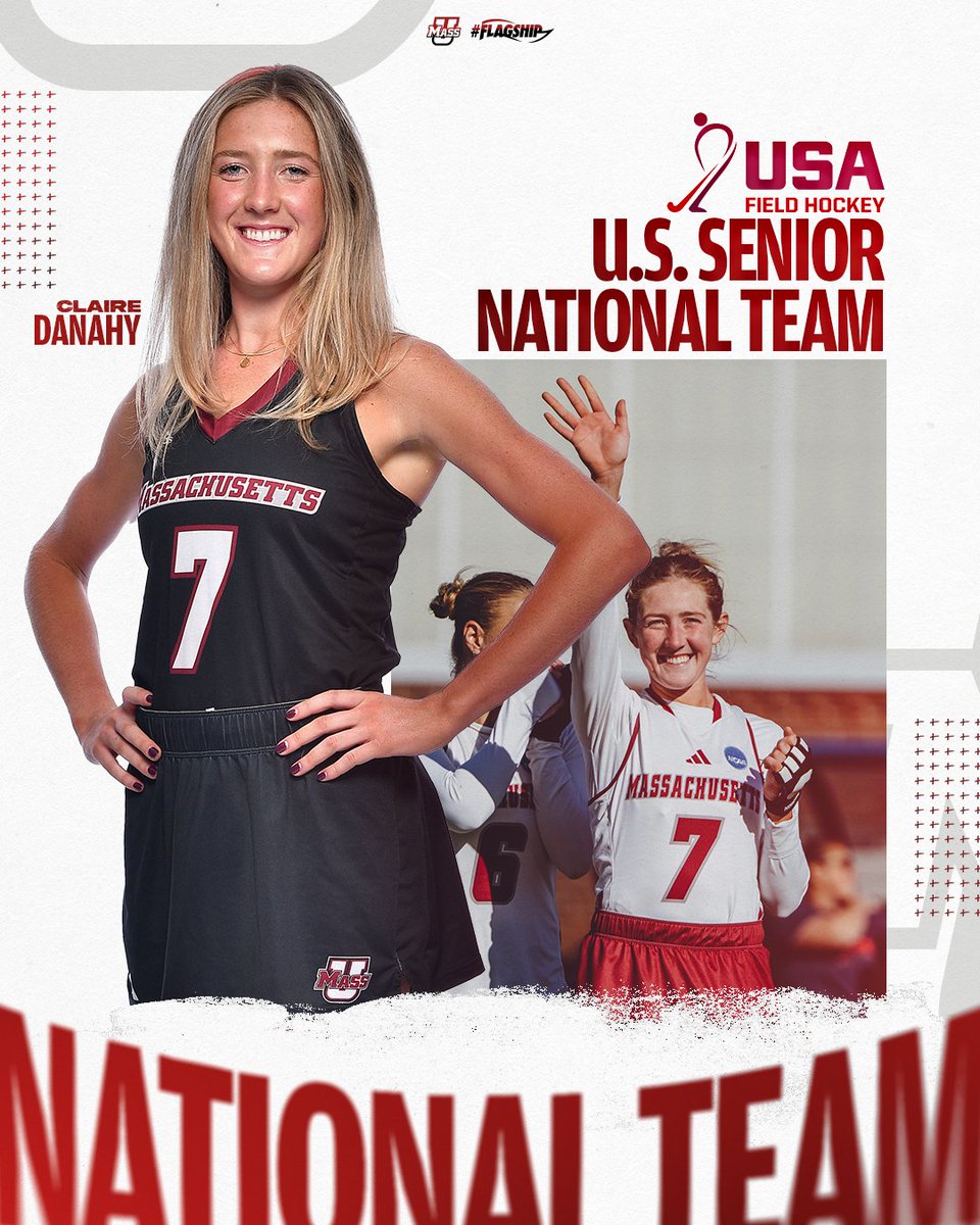 UMass Field Hockey (@umassfh) on Twitter photo Earning her stripes 🔴⚪️🔵
Huge congratulations to Claire Danahy on being named to the <a href="/USAFieldHockey/">USA Field Hockey</a> Senior National Team!!
📝bit.ly/4jMEifL | #RollUMass Earning her stripes 🔴⚪️🔵
Huge congratulations to Claire Danahy on being named to the <a href="/USAFieldHockey/">USA Field Hockey</a> Senior National Team!!
📝bit.ly/4jMEifL | #RollUMass