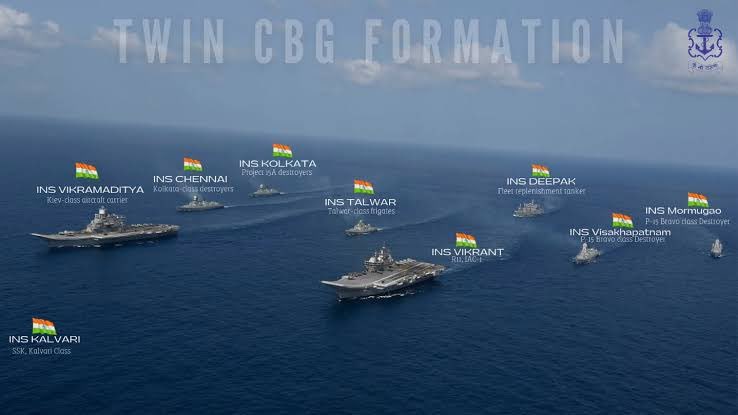 BidhuriVarun's tweet photo. Big Breaking ⚡

Indian Navy entered in the chat, Pakistan will forget Lahore now

Last time when Indian Navy moved, a new country was created. Now it's preparing to move again Go INS Vikrant, Now Everything is Your

#OperationSindoor2  #IndianArmy
#Indiapakistanwar https://t.co/L03k49vgo0