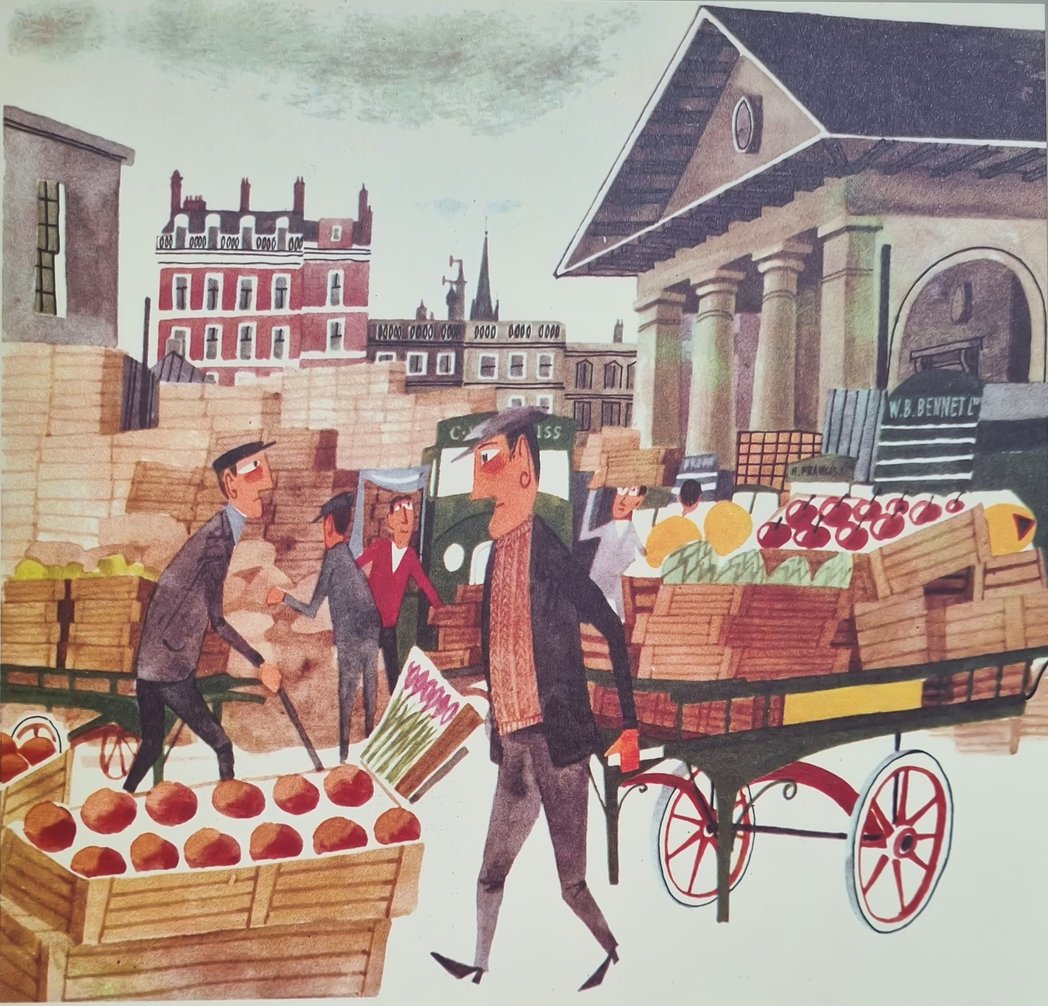 'Covent Garden' (from 'This Is London', 1959) by Miroslav Šašek
