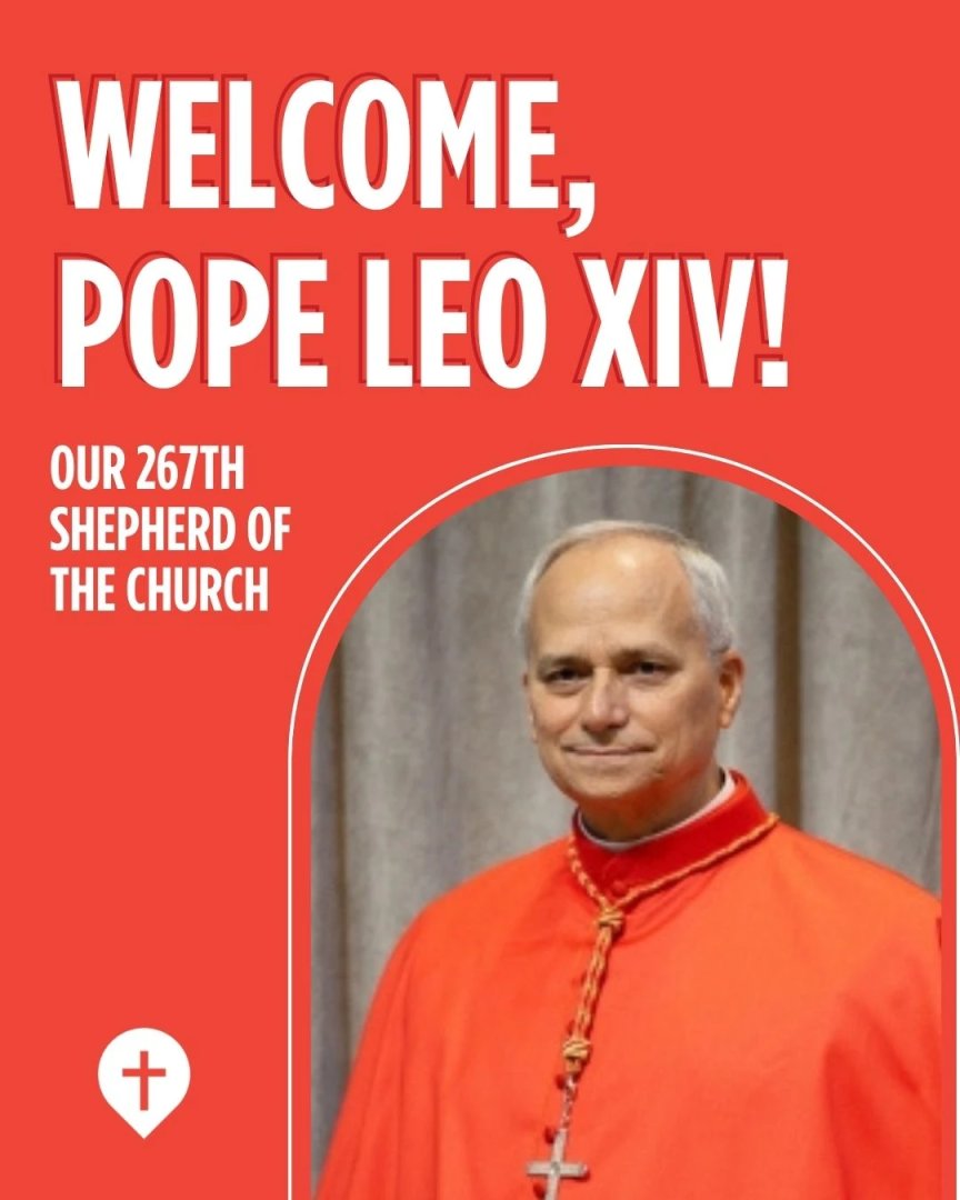 Habemus Papam! 🎉

Join us in joyful celebration as we welcome our new Holy Father— Pope Leo XIV! May the Holy Spirit guide him as he shepherds the Church with faith, courage and love! 🙏✨