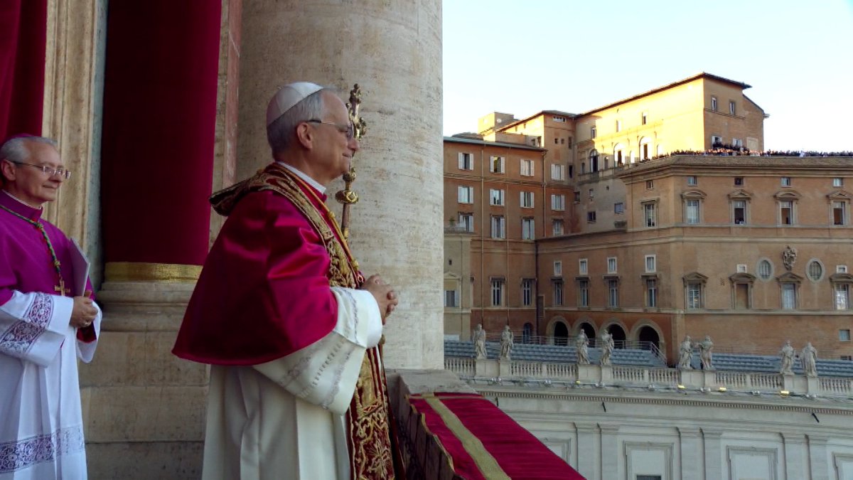 Die ersten Worte des neuen Papstes: Friede sei mit euch! <a href="/Pontifex_de/">Papst Leo XIV</a>