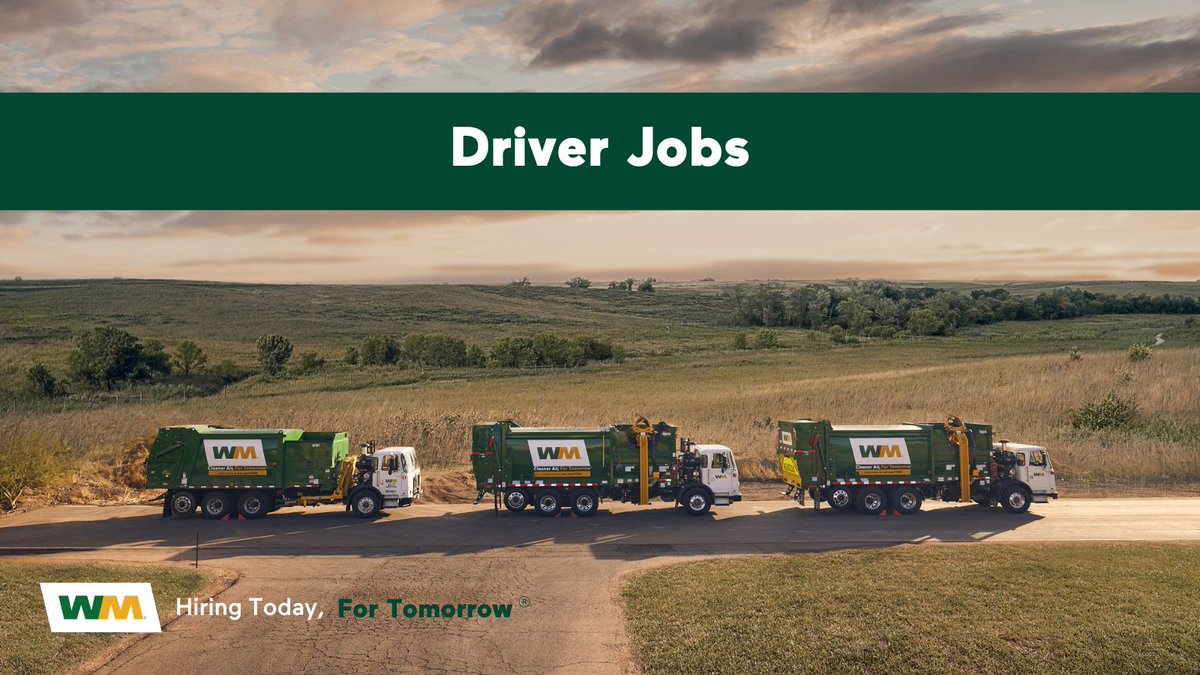 Drive with purpose and make an impact! Join <a href="/WasteManagement/">WM</a> as a #driver and play a vital role in serving our community. Your journey starts here - apply now!
bit.ly/3F2Jgpp