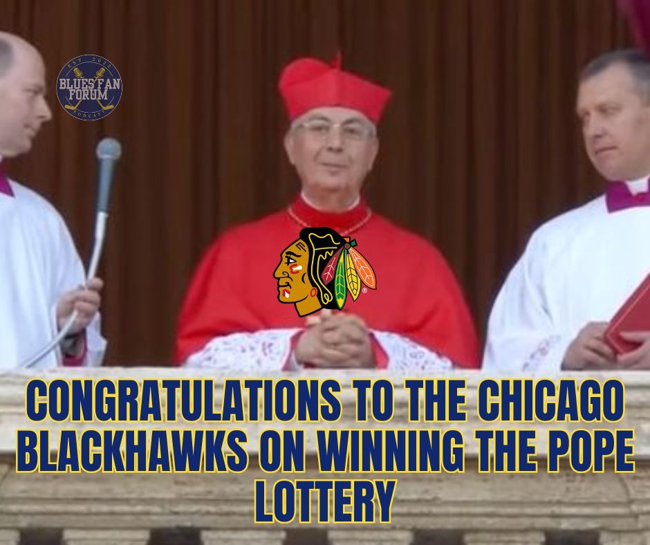 May not have won the NHL Lottery but this might be the next best thing. Congrats to all Catholics  on their new Pope. #stlblues