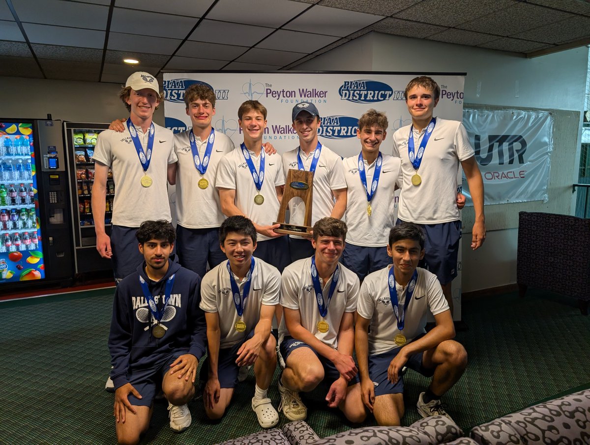 PIAA District III Class 3A boys tennis team champs for the fourth straight year,. Dallastown. Wildcats topped Lancaster Country Day 3-1