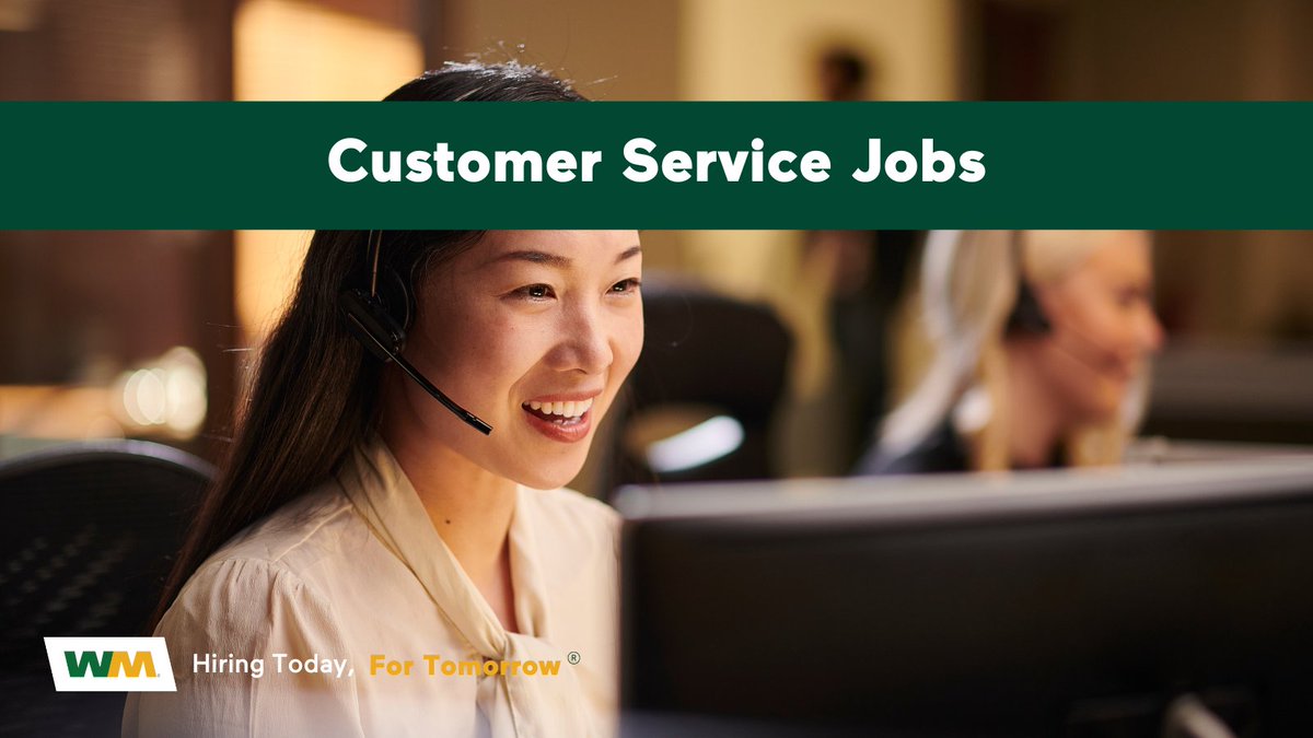 Join us <a href="/WasteManagement/">WM</a> in #customerservice roles. Shape new business and excel in serving our 20M+ customers. Make a real impact on customer experiences - join us today!
bit.ly/3SrcS2N