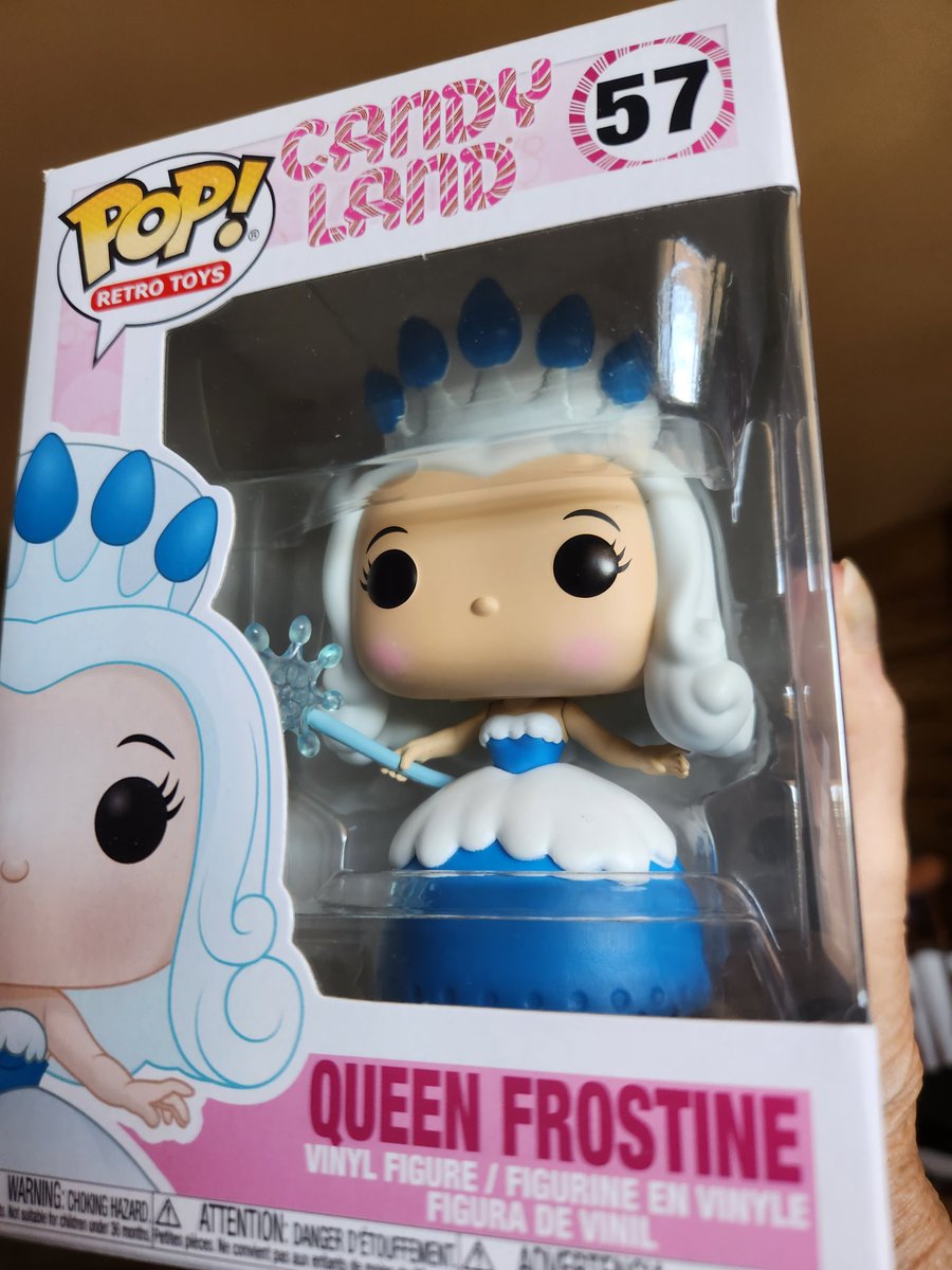 #candyland #queenFrostine. Just got this.  Too bad there aren't more Funkos of all the other characters I did.  If anybody wants this signed and shipped, let me know.  🩵💙🤍💛