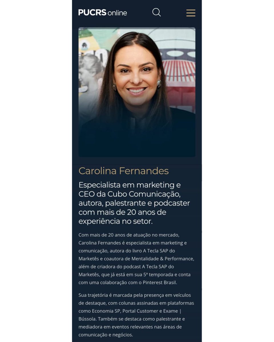 carufernandes's tweet image. Gravei uma aula especial para o MBA da Pós PUCRS Online sobre Phygital e Transição Híbrida.

Saiu destaque no Grandes nomes da propaganda e na @abccom_vc.

Link na bio.

📢 Quer esse tipo de conteúdo na sua empresa ou evento? Me chama.

#Phygital #Marketing #PUCRS #CaruFernandes