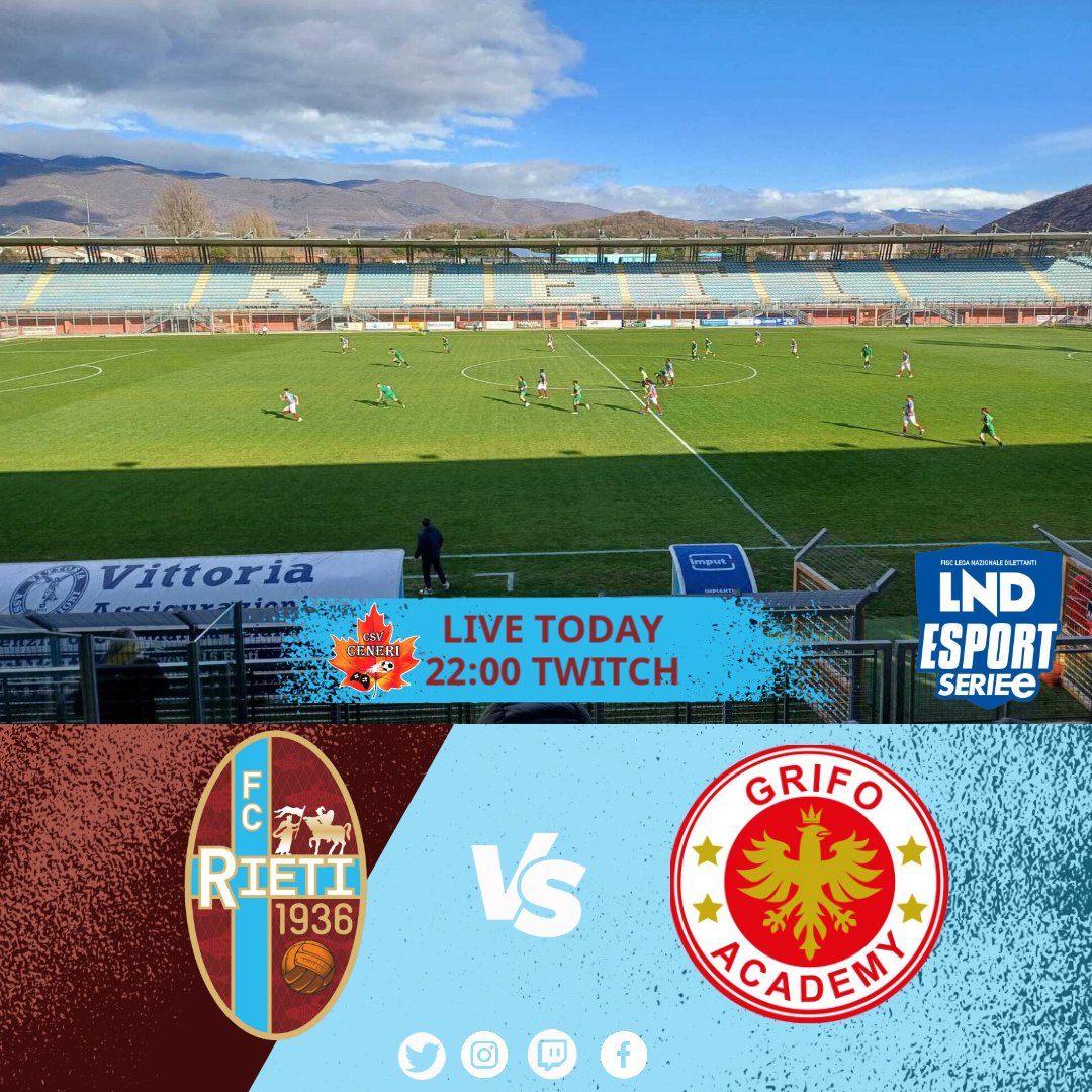 CSV Ceneri (@csv_ceneri) on Twitter photo โฝMatch Day esportโฝ
๐
| 08-05-25
๐ | <a href="/LNDEsport1/">LND Esport</a>
โฐ | 22:00
๐ | Grifo Academy
๐บ | Canale Streaming
twitch.tv/csv_ceneri
<a href="/pctransfermarkt/">๐ฎ๐น PRO CLUBS TRANSFERMARKT๐</a> <a href="/NewsProclub/">News Proclub</a> <a href="/ProClubITALIA/">ProClub ITALIA</a> <a href="/tanadelproclub/">La Tana del ProClub</a> <a href="/Tutto_ProClub/">Tutto ProClub</a> <a href="/RTAllProClub/">RETWEET ALL PROCLUB</a> <a href="/HouseOfProClub/">H๐ ๐ฆ๐ค๐ ๐๐ P๐ฃ๐ C๐๐ฆ๐</a> <a href="/pctransfermarkt/">๐ฎ๐น PRO CLUBS TRANSFERMARKT๐</a> @MERCATO_PROCLUB โฝMatch Day esportโฝ
๐
| 08-05-25
๐ | <a href="/LNDEsport1/">LND Esport</a>
โฐ | 22:00
๐ | Grifo Academy
๐บ | Canale Streaming
twitch.tv/csv_ceneri
<a href="/pctransfermarkt/">๐ฎ๐น PRO CLUBS TRANSFERMARKT๐</a> <a href="/NewsProclub/">News Proclub</a> <a href="/ProClubITALIA/">ProClub ITALIA</a> <a href="/tanadelproclub/">La Tana del ProClub</a> <a href="/Tutto_ProClub/">Tutto ProClub</a> <a href="/RTAllProClub/">RETWEET ALL PROCLUB</a> <a href="/HouseOfProClub/">H๐ ๐ฆ๐ค๐ ๐๐ P๐ฃ๐ C๐๐ฆ๐</a> <a href="/pctransfermarkt/">๐ฎ๐น PRO CLUBS TRANSFERMARKT๐</a> @MERCATO_PROCLUB