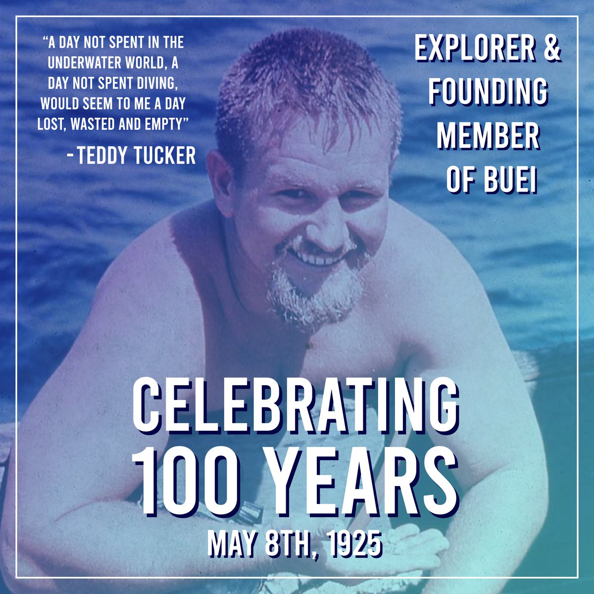 🎉 Celebrating 100 Years of Teddy Tucker! 🎉

Today we honor the incredible legacy of Teddy Tucker, Bermudian ocean explorer and founder of BUEI. His passion for the underwater world has inspired generations.

#TeddyTucker100 #OceanExplorer #BUEI #Legacy #UnderwaterWorld #Bermuda