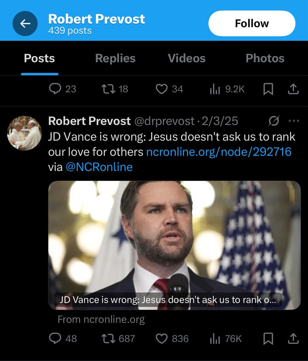 Pues el Papa muy trumpista no parece.