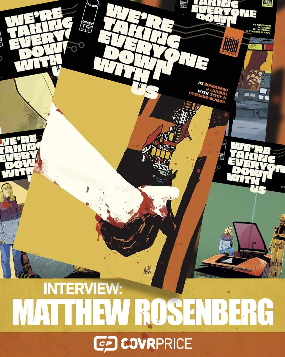 COVRPRICE.COM (@covrprice) on Twitter photo In our latest spotlight interview, we talk to WE’RE TAKING EVERYONE DOWN WITH US’s Matthew Rosenberg (<a href="/AshcanPress/">Matthew Rosenberg</a>) about his books, his titles, getting optioned, and more!
LINK: covrprice.com/cp-content/202… In our latest spotlight interview, we talk to WE’RE TAKING EVERYONE DOWN WITH US’s Matthew Rosenberg (<a href="/AshcanPress/">Matthew Rosenberg</a>) about his books, his titles, getting optioned, and more!
LINK: covrprice.com/cp-content/202…