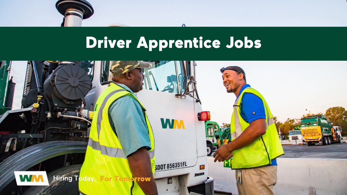 Join <a href="/WasteManagement/">WM</a> as an #ApprenticeDriver! Work alongside experienced drivers, training to operate commercial vehicles. No exp needed, just a license. Beyond a paycheck, WM offers stability, growth, and amazing benefits. Ready to roll? Apply now!
bit.ly/3EZTlDt