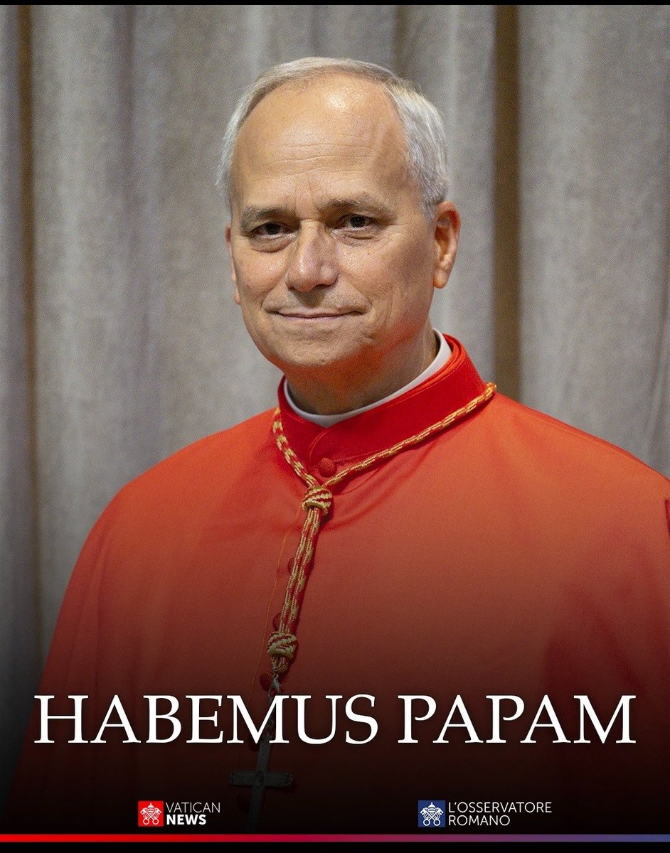 BREAKING NEWS:
Catholic Faithfuls have a new Pope
Habemus Papam! We have a Pope!

The Cardinals gathered in the Vatican’s Sistine Chapel have elected Cardinal Robert Francis Prevost as the 267th Pope, who took the name Pope Leo XIV.