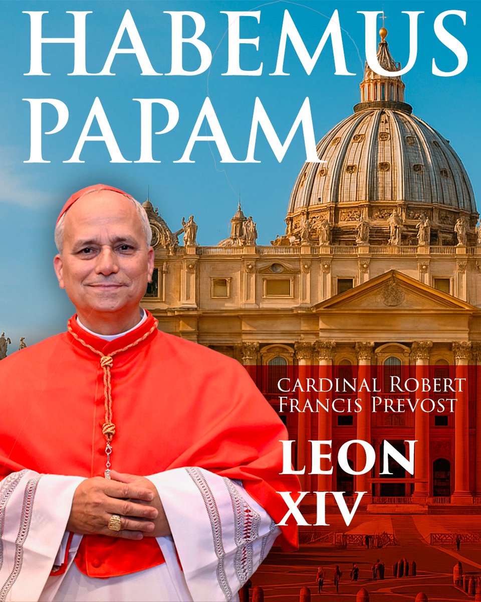 Quelle joie ! 
Merci Seigneur !
Cher Léon XIV, nous prions pour vous ! 
#HabemusPapam #pape #LeonXIV #Leonxiv #nouveaupape #Prevost
