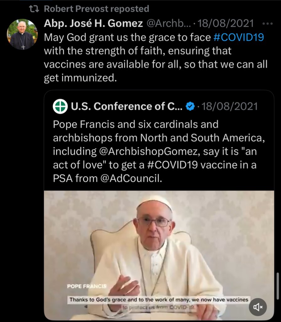 The new Pope is pro immigration, believes America is plagued by racism, and encouraged vaccinations

He has likely been selected to form an American opposition to Trump’s regime

The Church is not “based” it’s a hostile boomer institution like any other