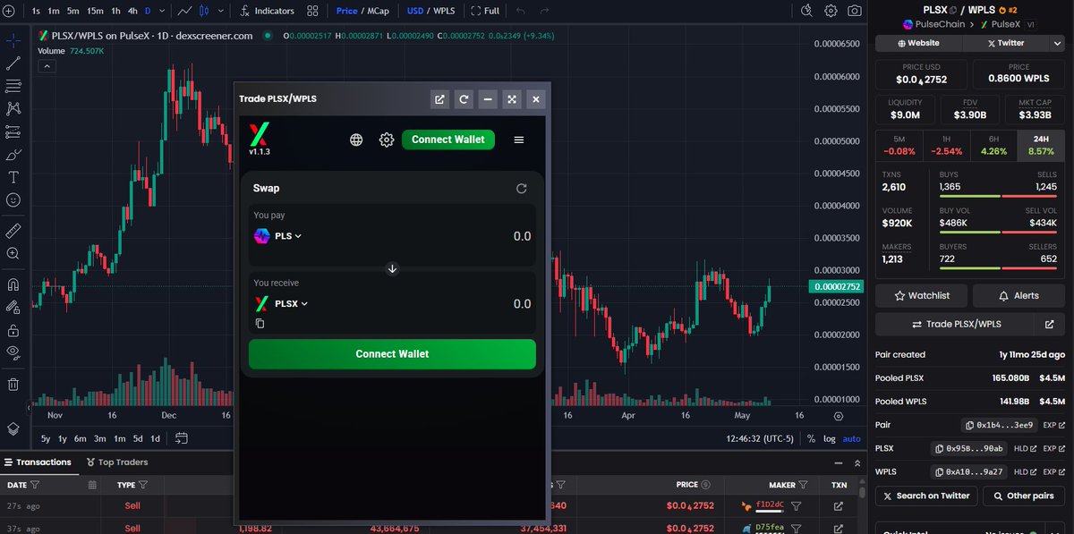InternetMoneyio's tweet photo. 🚨@RichardHeartWin and PulseChain: we got it done!

✅ PulseX is now the Dex that pops up when users click "Trade" on Dexscreener.

🙏Thank you to @dexscreener for their quick turn around time on this! https://t.co/Fadii3fzyJ
