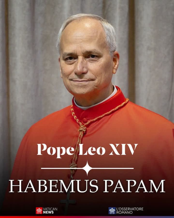 Habemus Papam! We have a Pope! 🙏

The Cardinals gathered in the Vatican’s Sistine Chapel have elected Cardinal Robert Francis Prevost from the 🇺🇲 as the 267th Pope, who took the name Pope Leo XIV.