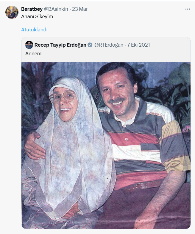 Gereken yapılsın

<a href="/RTErdogan/">Recep Tayyip Erdoğan</a> <a href="/AliYerlikaya/">Ali Yerlikaya</a> <a href="/SiberayEGM/">Siberay</a> <a href="/EmniyetGM/">Türk Polis Teşkilatı</a>