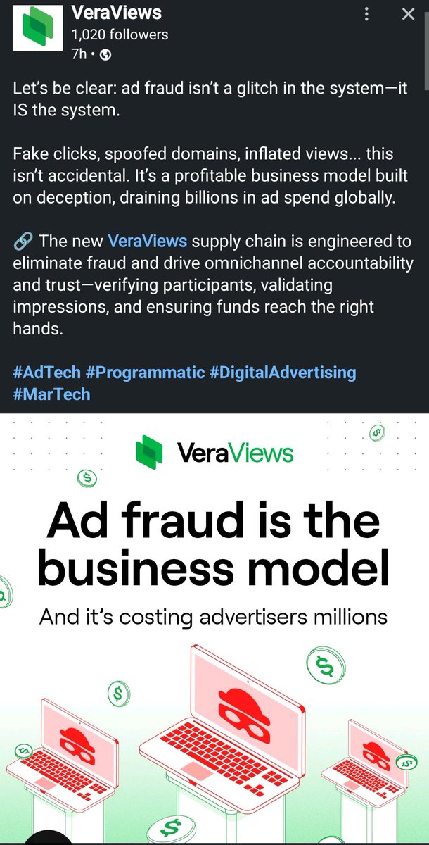 BBur52834852's tweet image. Team are actively building their brand, price is soaring, what a time to hold $VRA!
#AdTech #Programmatic #DigitalAdvertising #MarTech #VeraViews
💎📈🚀