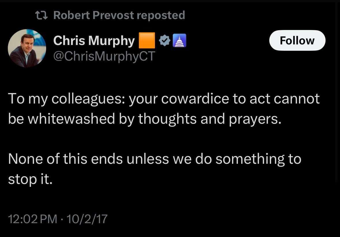 harryjsisson's tweet photo. Pope Leo XIV reposted Democratic Senator Chris Murphy calling Republicans cowards for refusing to pass more gun control measures. I like this new Pope already! https://t.co/oAQPbQTBIz