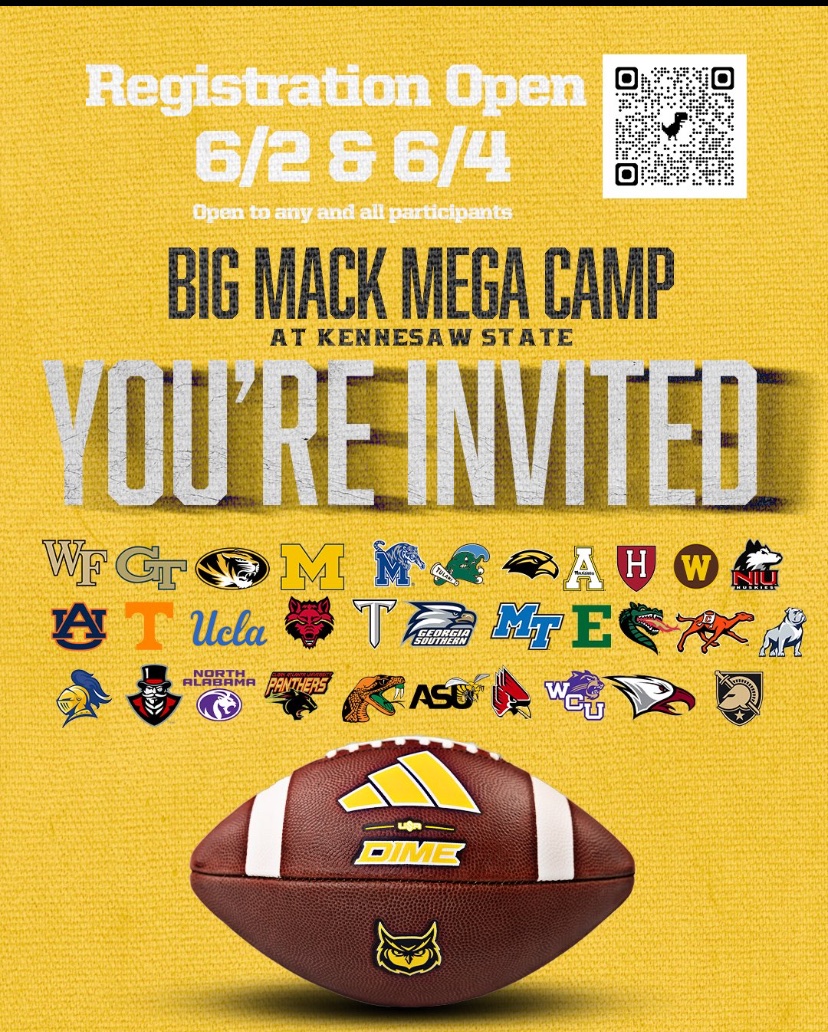 Ajay”Deuce”Jackson (@ajayjackson2010) on Twitter photo I am blessed and honored to be invited to the “Big Mack Mega Camp” at Kennesaw State University💛 #keepgrinding #BeHumble <a href="/BigTre0104/">BigTre0104</a> @ I am blessed and honored to be invited to the “Big Mack Mega Camp” at Kennesaw State University💛 #keepgrinding #BeHumble <a href="/BigTre0104/">BigTre0104</a> @