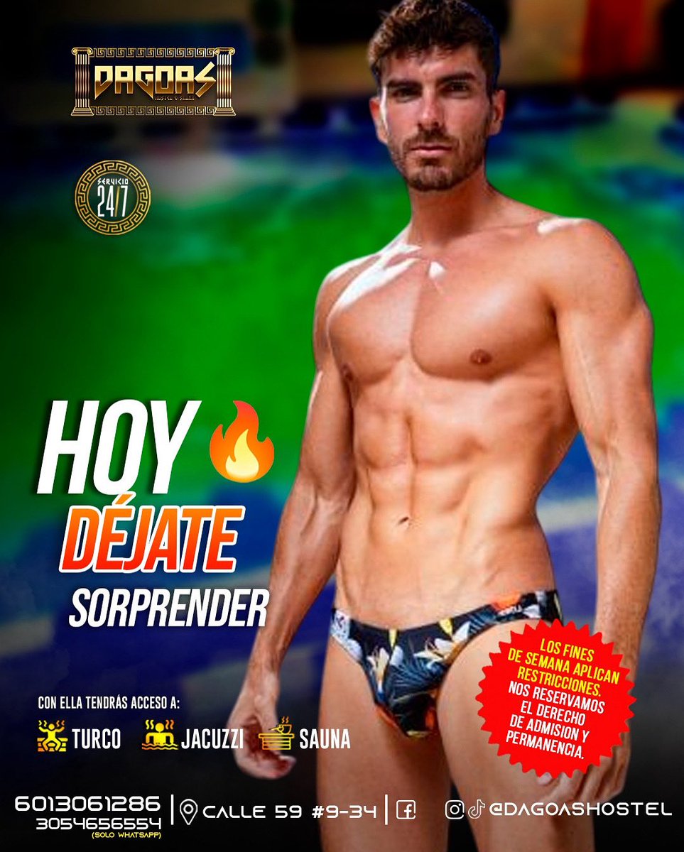 Hoy es #Jueves  listos para darle calorcito a tu semana en #Dagoas😈🍆🍑

𝗦𝗮𝘂𝗻𝗮+𝗧𝘂𝗿𝗰𝗼+𝗝𝗮𝗰𝘂𝘇𝘇𝗶+𝗕𝗮𝗿…
⁣
¿Pases de cortesías? ⁣⁣⁣
⁣⁣⁣⁣
✅DEBES SEGUIRNOS  y dar 💙+ 🔁 (retweet) a este tweet y TODOS nuestros posts