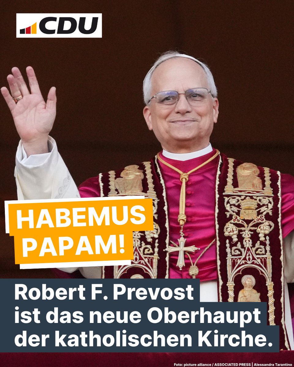 Habemus Papam! Weißer Rauch über dem Vatikan: Die Welt hat einen neuen Papst!

Robert Francis Kardinal Prevost wird als Papst #LeoXIV das höchste Amt der katholischen Kirche übernehmen. Es ist ein bewegender Moment für Katholikinnen und Katholiken weltweit.