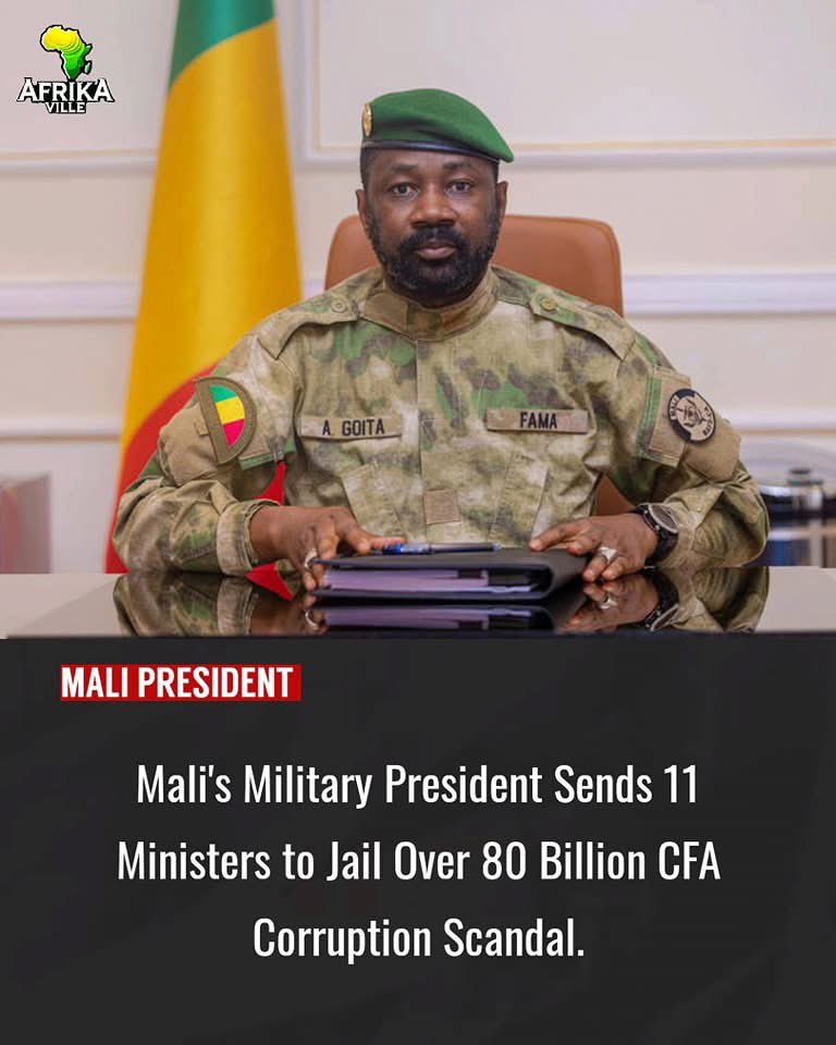 No room for corruption in Mali 🇲🇱 you need to be accountable for every money under your watch as a minister.